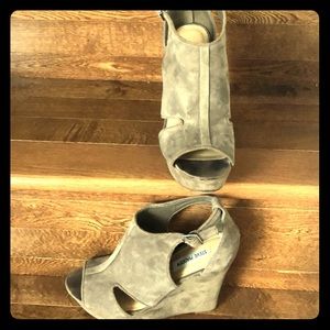 Natural suede leather Steve Madden Wedge, 9